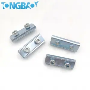 Silver Steel Cable Clamp With 2 Plates